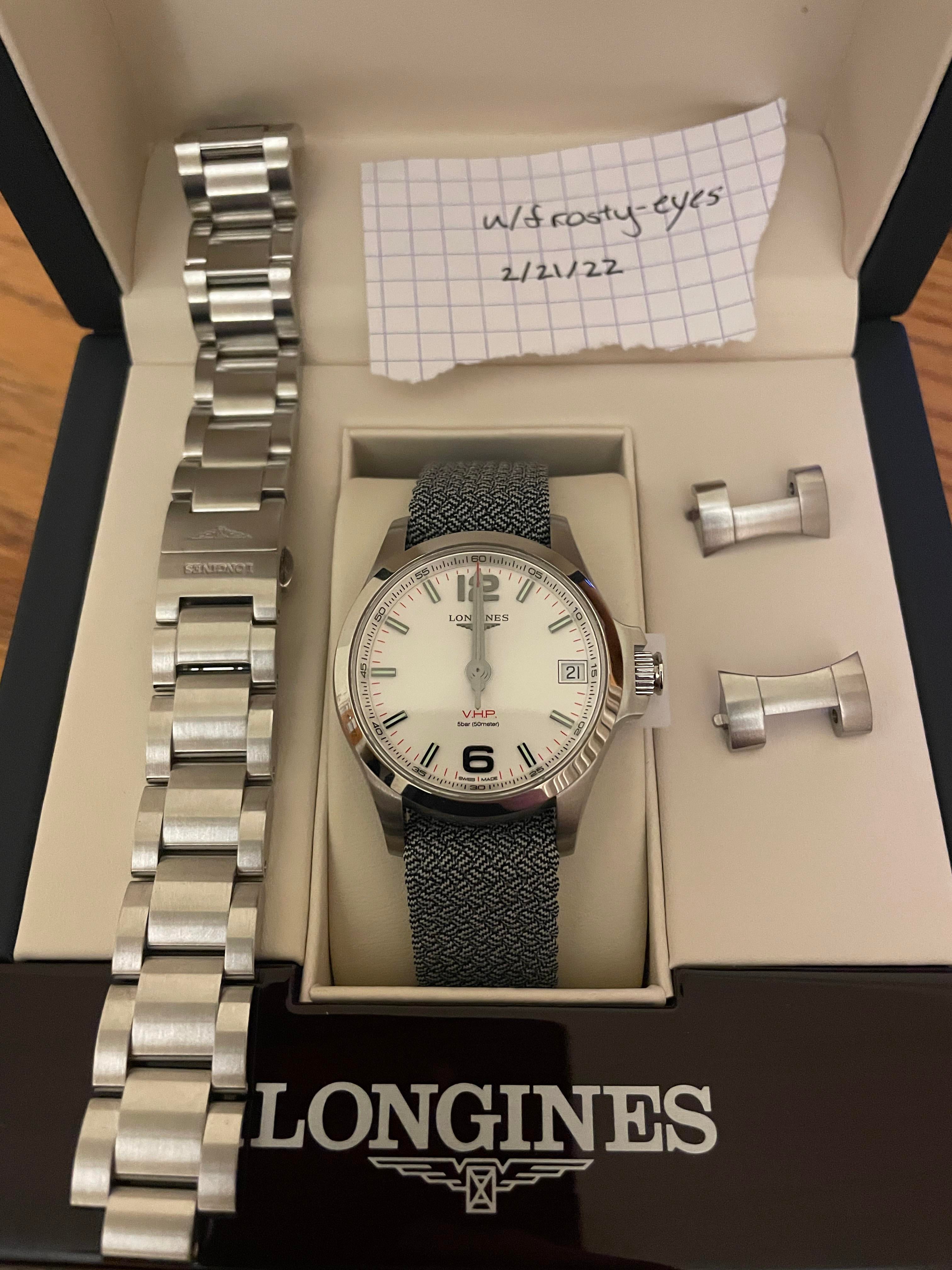 WTS Longines Conquest VHP 36mm WatchCharts Marketplace