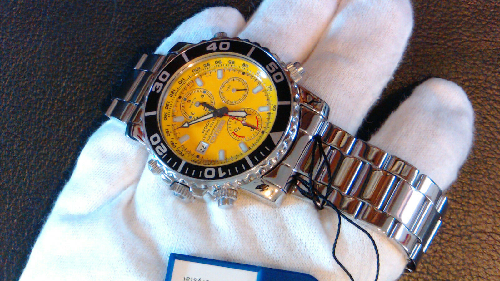 【希少】SEIKOセイコー クロノグラフ 7T32-7G30　イエローダイバー WTS] SEIKO 7T32-7G30 Yellow dial 