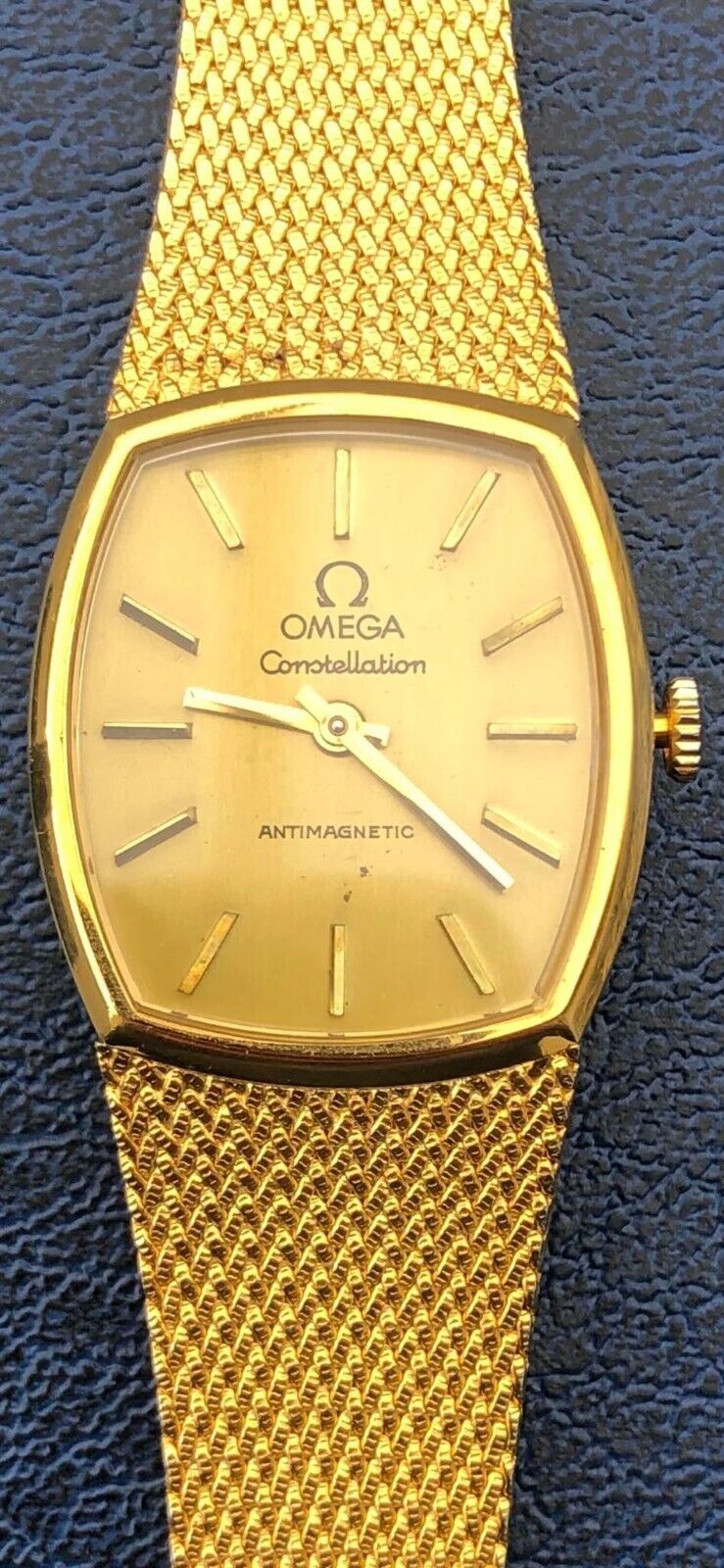 Omega Constellation Watch 18K 0.750 SWISSMADE Antimagnetic 12 Yellow Gold Plated WatchCharts Marketplace