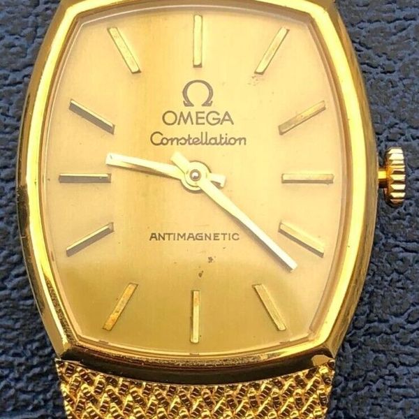 Omega constellation antimagnetic 18k 0.750 best sale