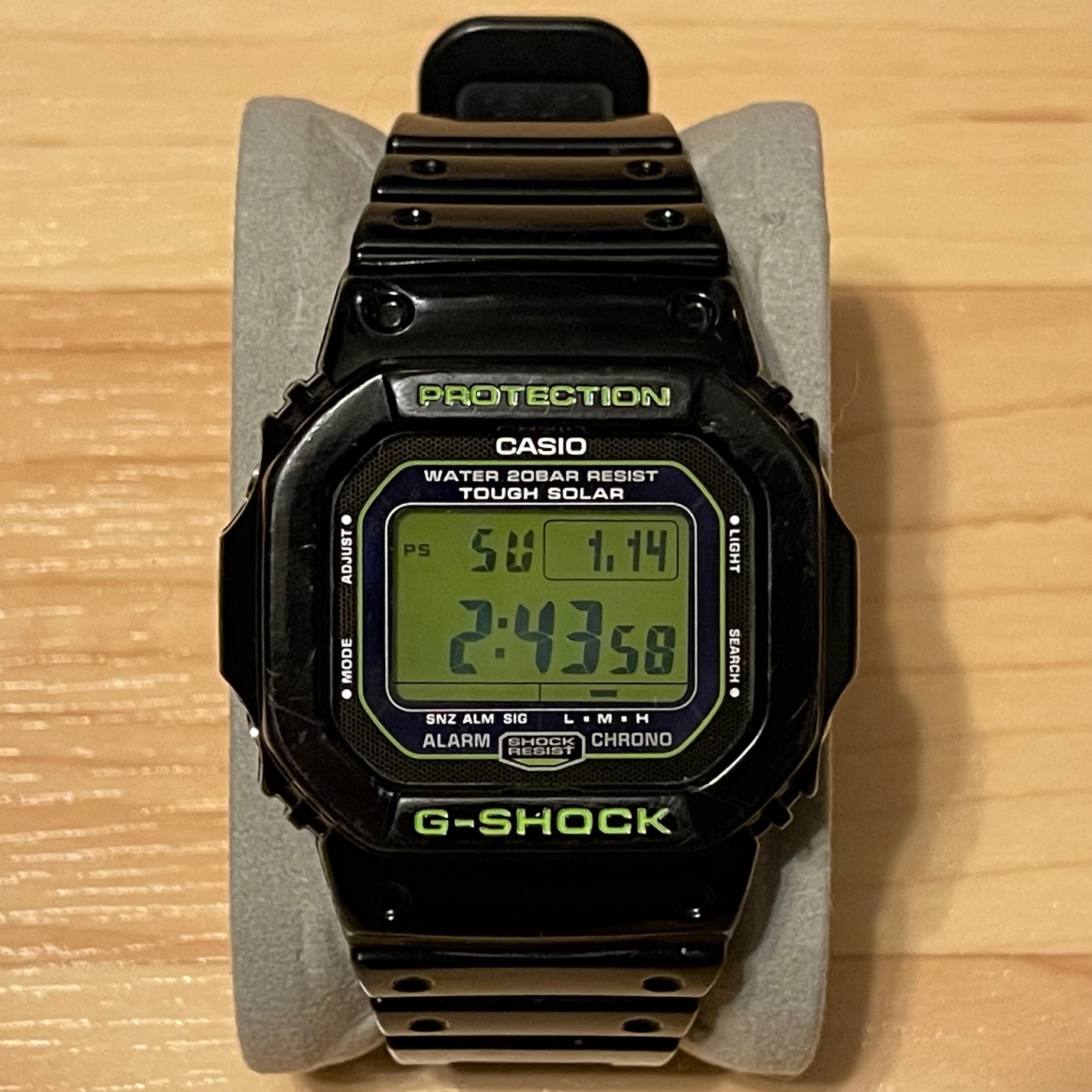 WTS] Casio G-Shock G-5600B-1 “Zombie” Tough Solar Atomic Square