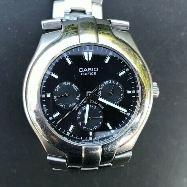 Casio Edifice Ef 304 1343 Stainless Steel 37mm Watch New Battery Watchcharts