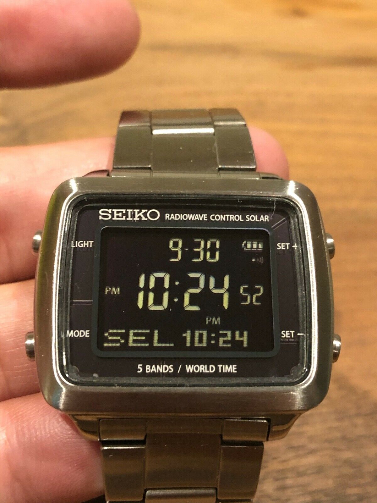 Seiko Spirit SBFG001 S760-0AB0 Solar Digital Radio Controlled Mens