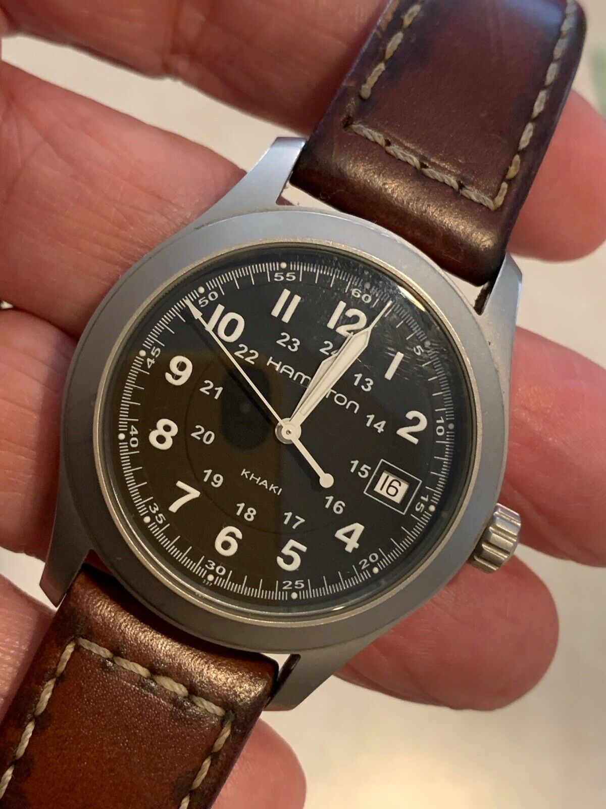 Hamilton Khaki Field Black Dial Men's Watch H684811 Works