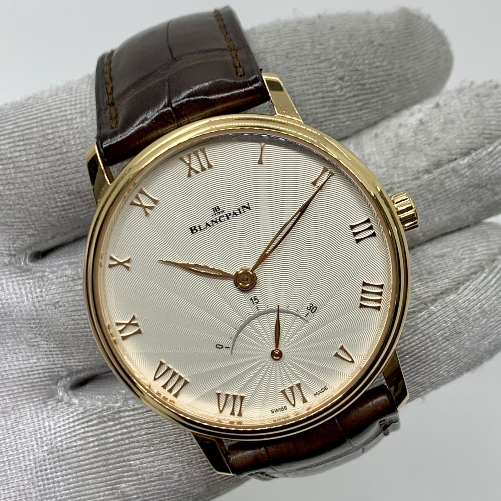 BLANCPAIN 6653 3642 55B BROWN VILLERET ULTRAPLATE 750 AUTOMATIC