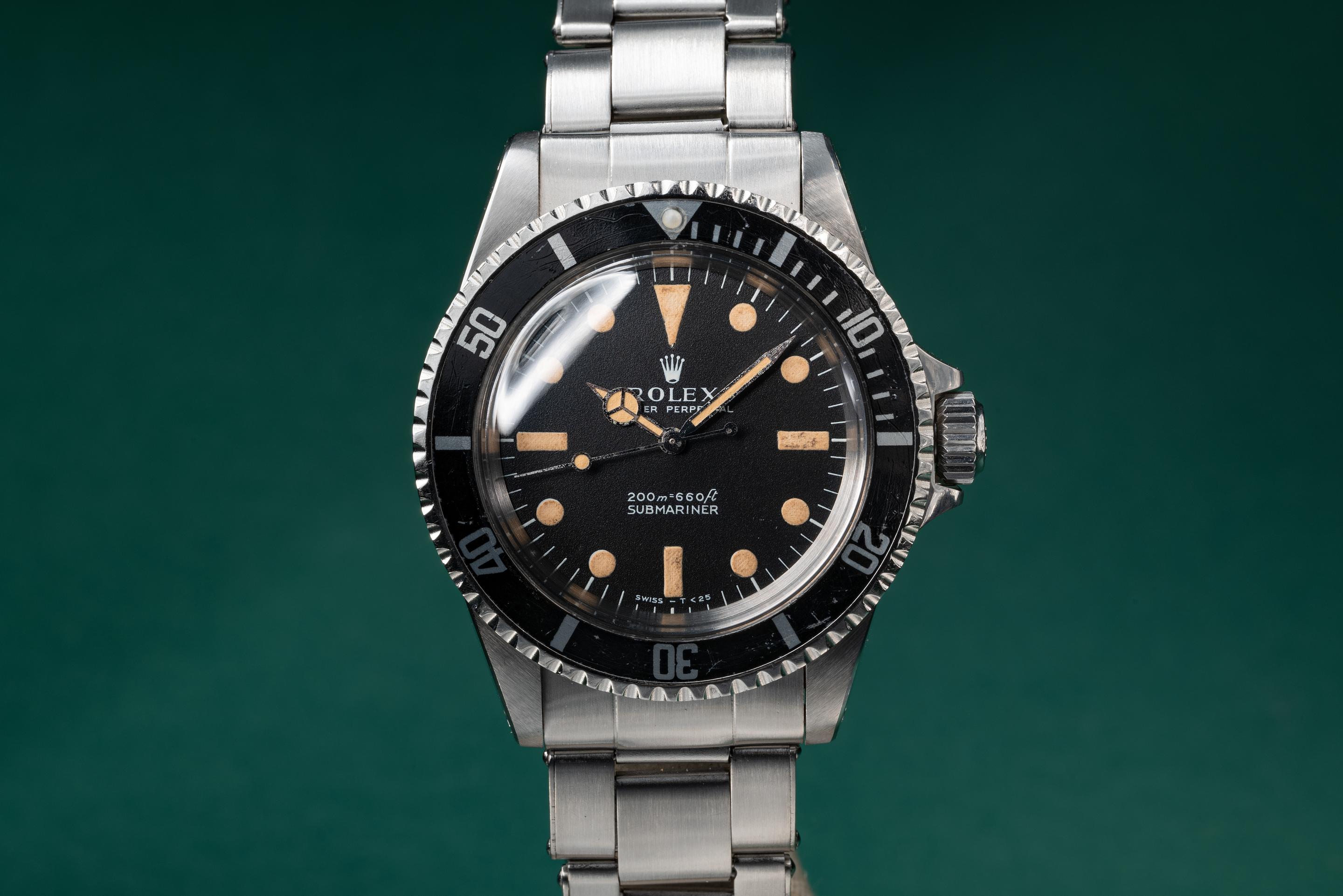 FS 1966 Rolex Submariner 5513 Meters First Dial with Service