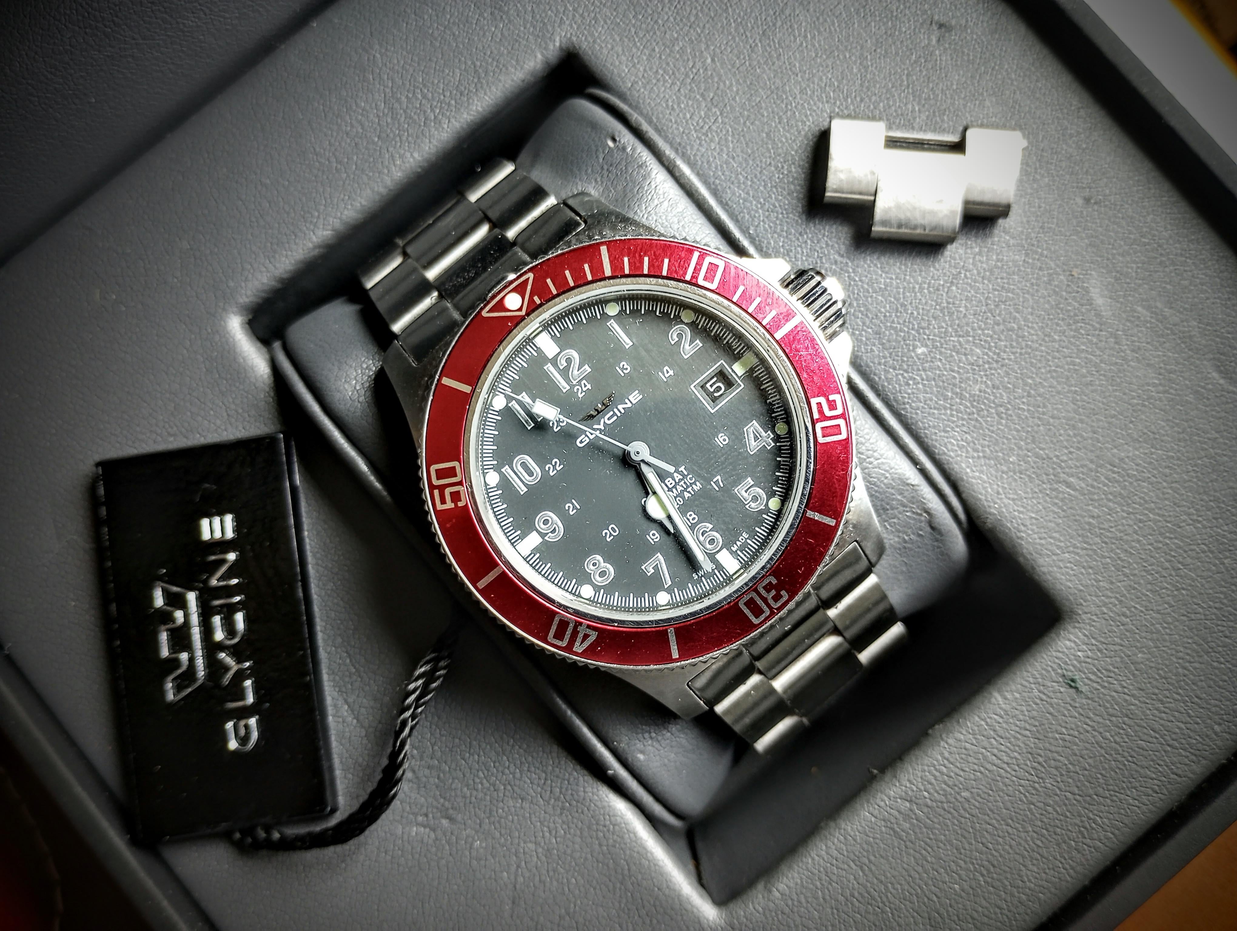 WTS Glycine Combat Sub Automatic 42mm GL0078 290 shipped in