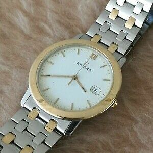 Eterna 3100.47 18K GOLD & Stainless Steel Quartz 34mm Mid sized