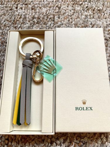 Rolex Leather Key ring Keychain NEW with Original Box