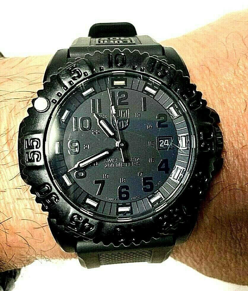 Luminox 3051 Blackout Evo Navy Seal Swiss Dive Watch Shop Clothing Shoes Online