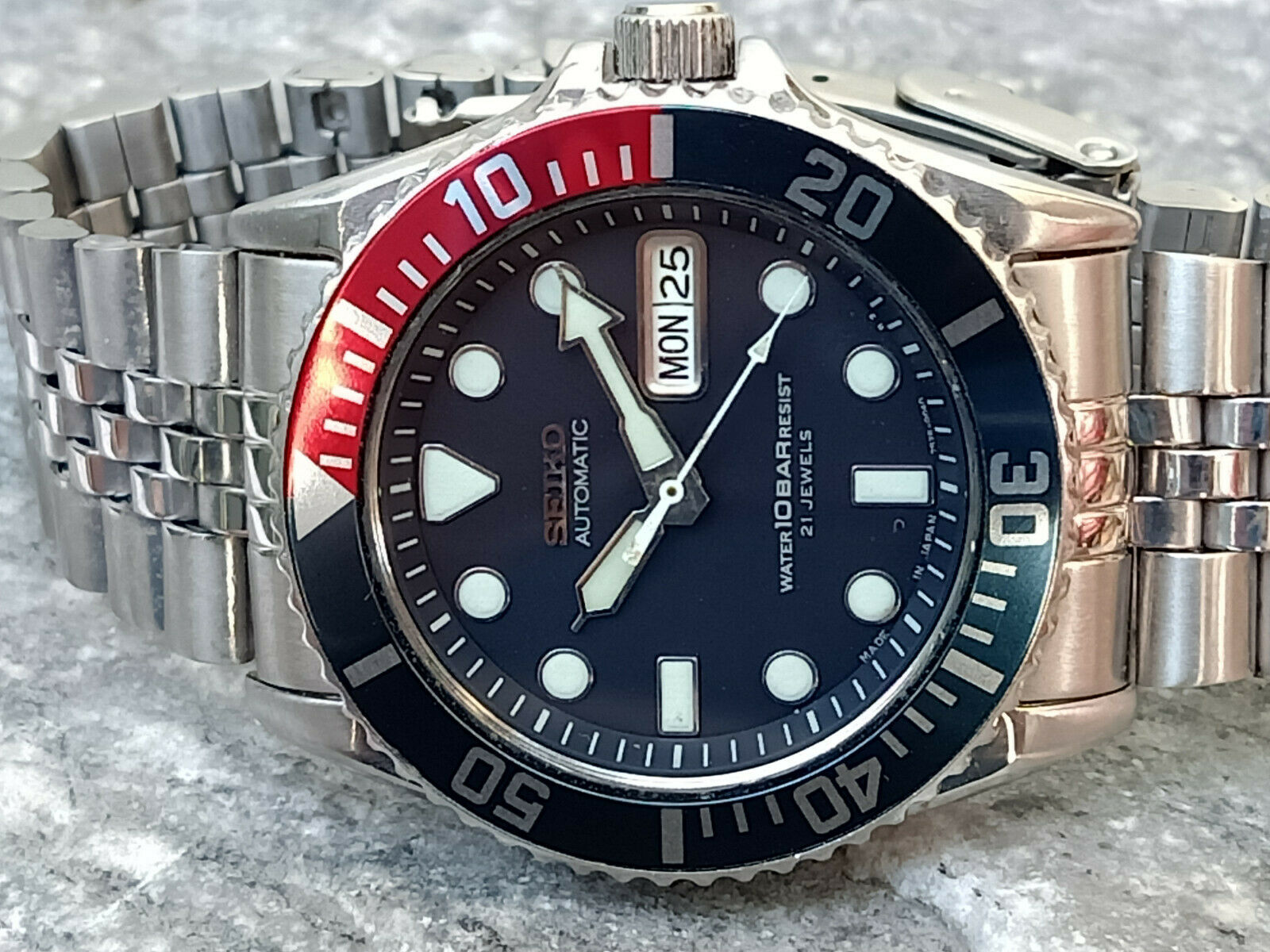 SEIKO DIVER 7S26-0040 SKX033J SUBMARINER AUTOMATIC MEN'S WATCH