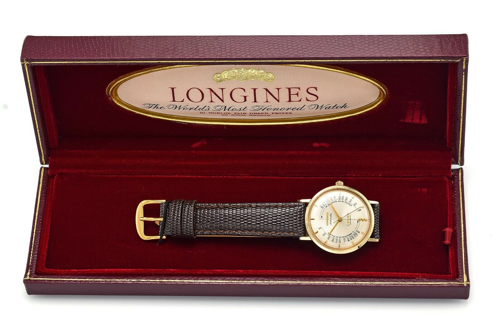 Vintage Longines Admiral 14K Gold Cal. 342 Automatic Men s Watch