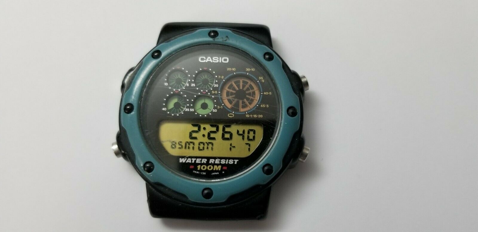 CASIO PGW-92 Pentagraph Module 978 RARE vintage watch Made In 
