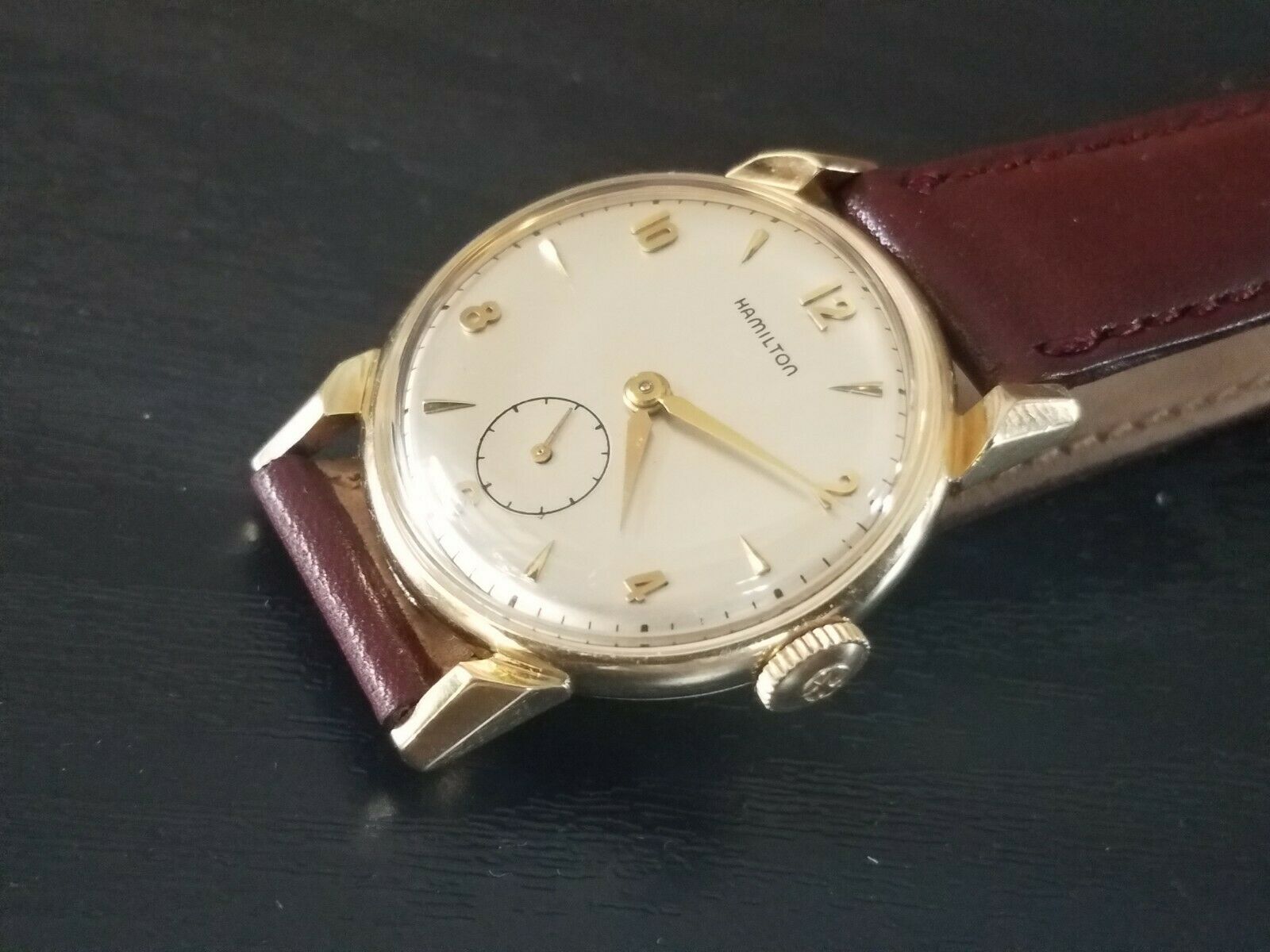 VINTAGE HAMILTON MENS WATCH 14K GOLD 747 MOVEMENT | WatchCharts