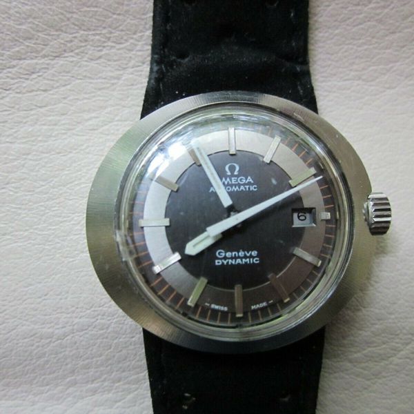 OMEGA Automatic Geneve Dynamic Waterproof Tool 102 Date Box Extra Band