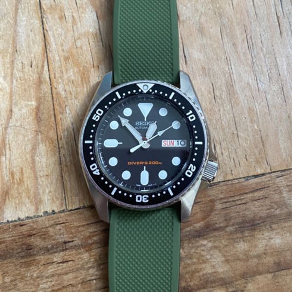 Seiko skx013 38mm Black Divers Watch All Original Automatic ...