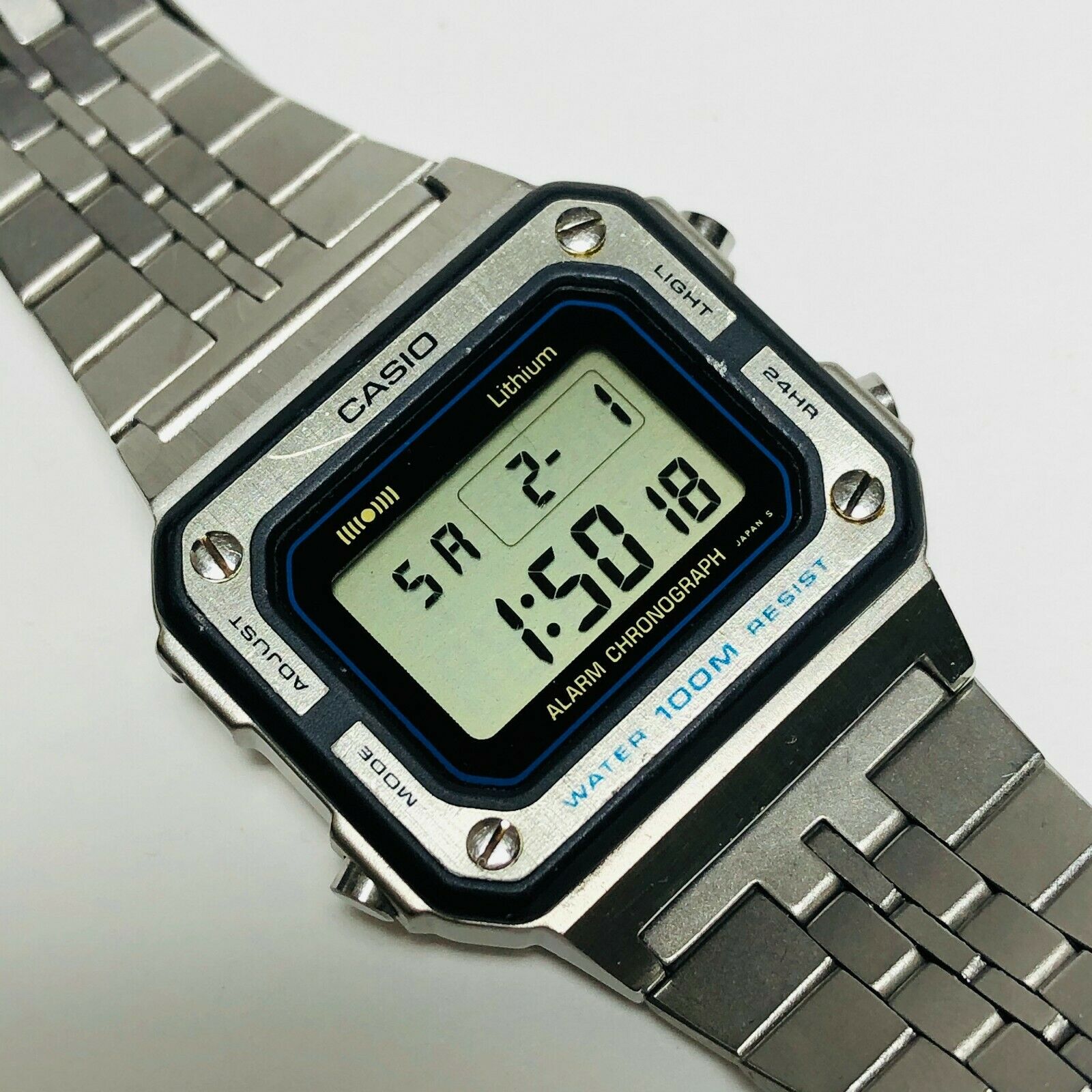 W770 W-770 ALARM CHRONO WR 100M Module 548 Rare Vintage Japan Y
