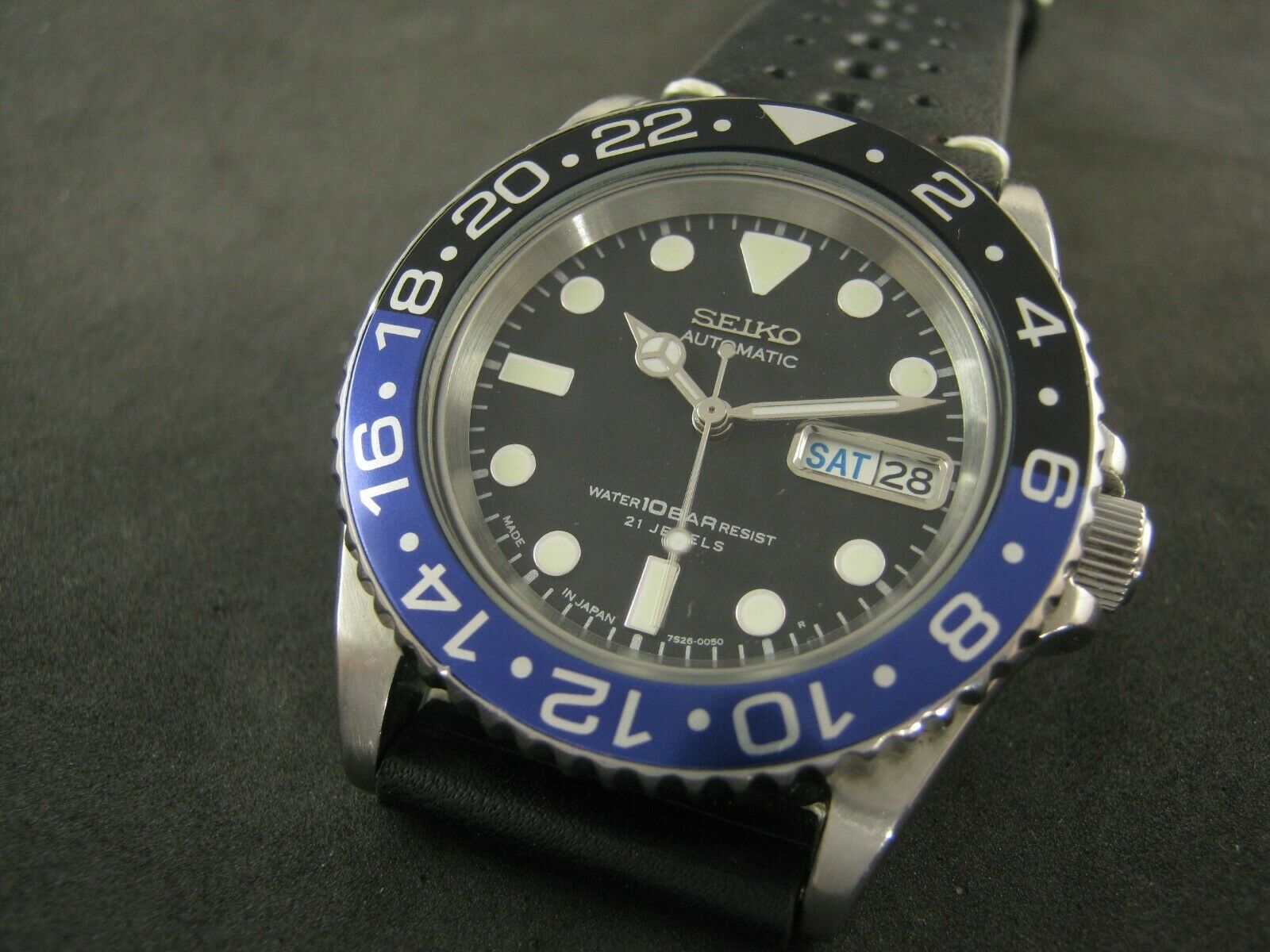 SEIKO SKX031 7S26-0040 ' Submariner Batman ' Modified Nice