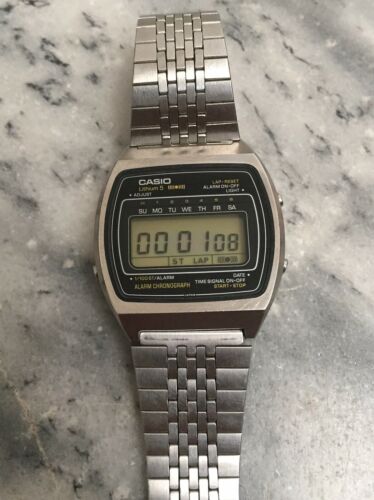 Vintage Casio 80 A653 Lithium 5 Watch Orologio Montre Uhrren 