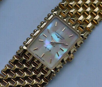 Vintage Longines QWR HT1964 Swiss 0961 Ladies Gold Tone Bracelet
