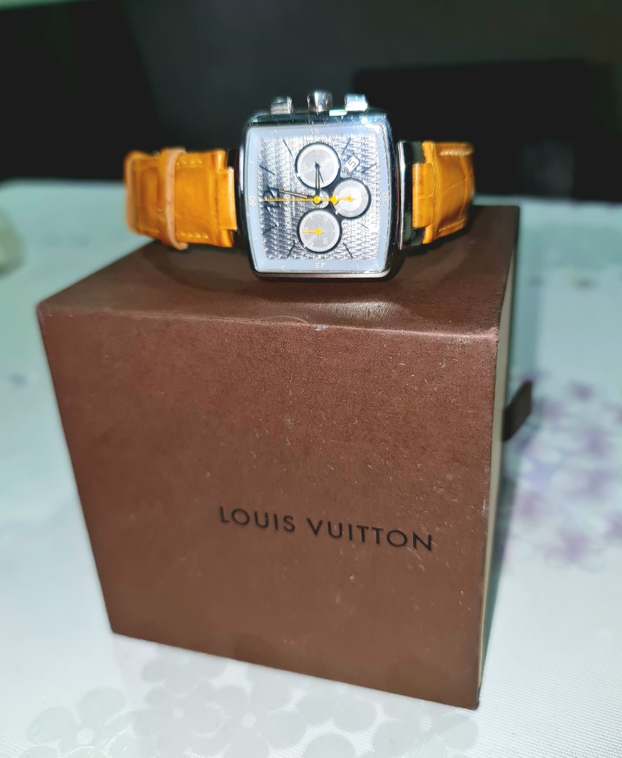 Louis Vuitton Blue Stainless Steel Speedy Q2121 Men's Wristwatch