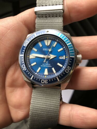 Det etikette modnes SEIKO PROSPEX SRPB09K1 BLUE LAGOON LIMITED SAMURAI SRPB09 Men Watch Diver's  Nato | WatchCharts