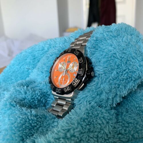 Tag Heuer Formula 1 F1 Chronograph Watch Model CAH1113 Orange