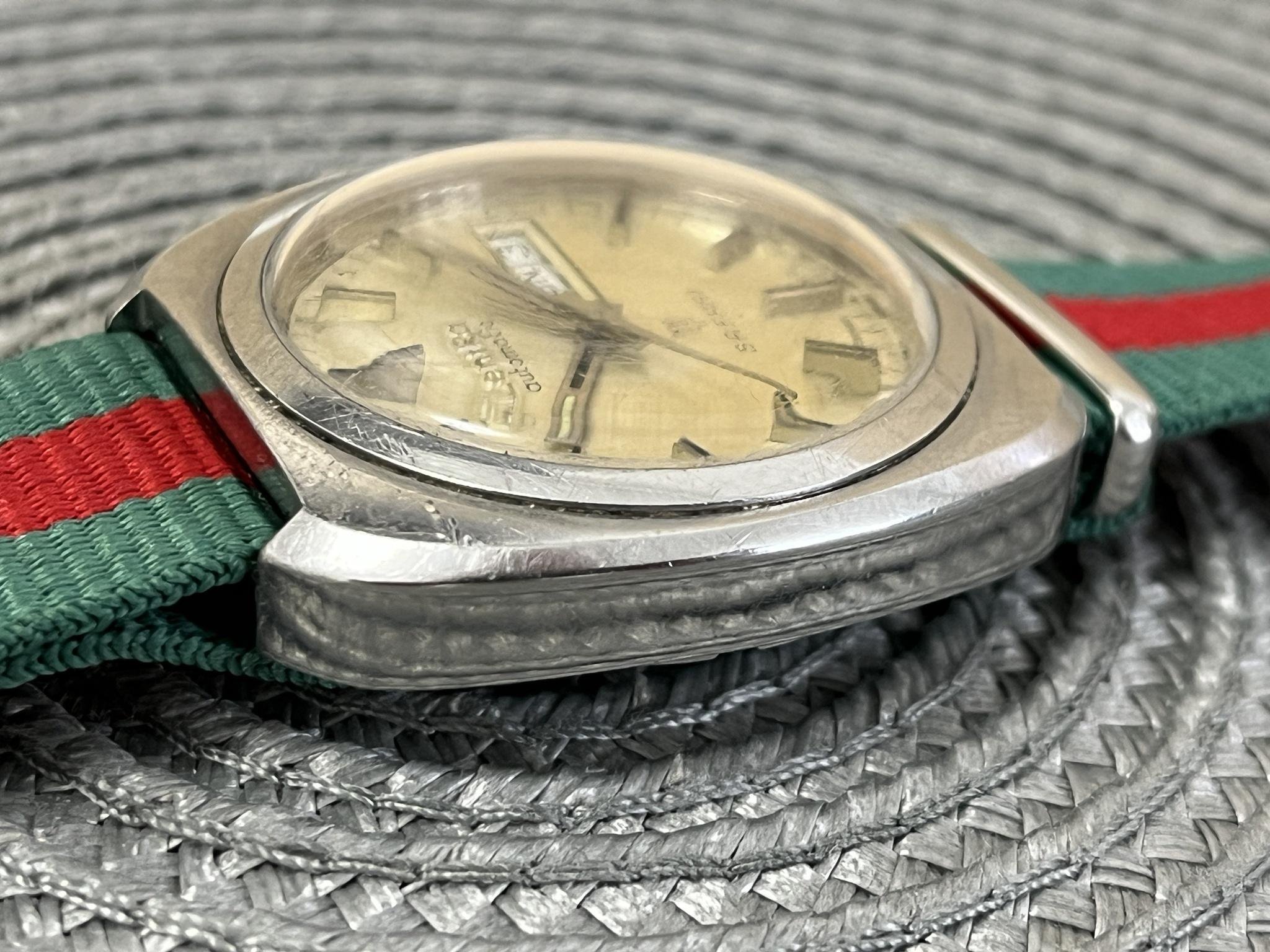 Vintage AUTOMATIC ZentRa SAFARI watch stainless steel - men's