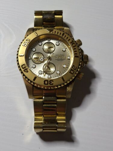 Invicta men's watch pro diver discount champagne dial quartz chronograph bracelet 1774