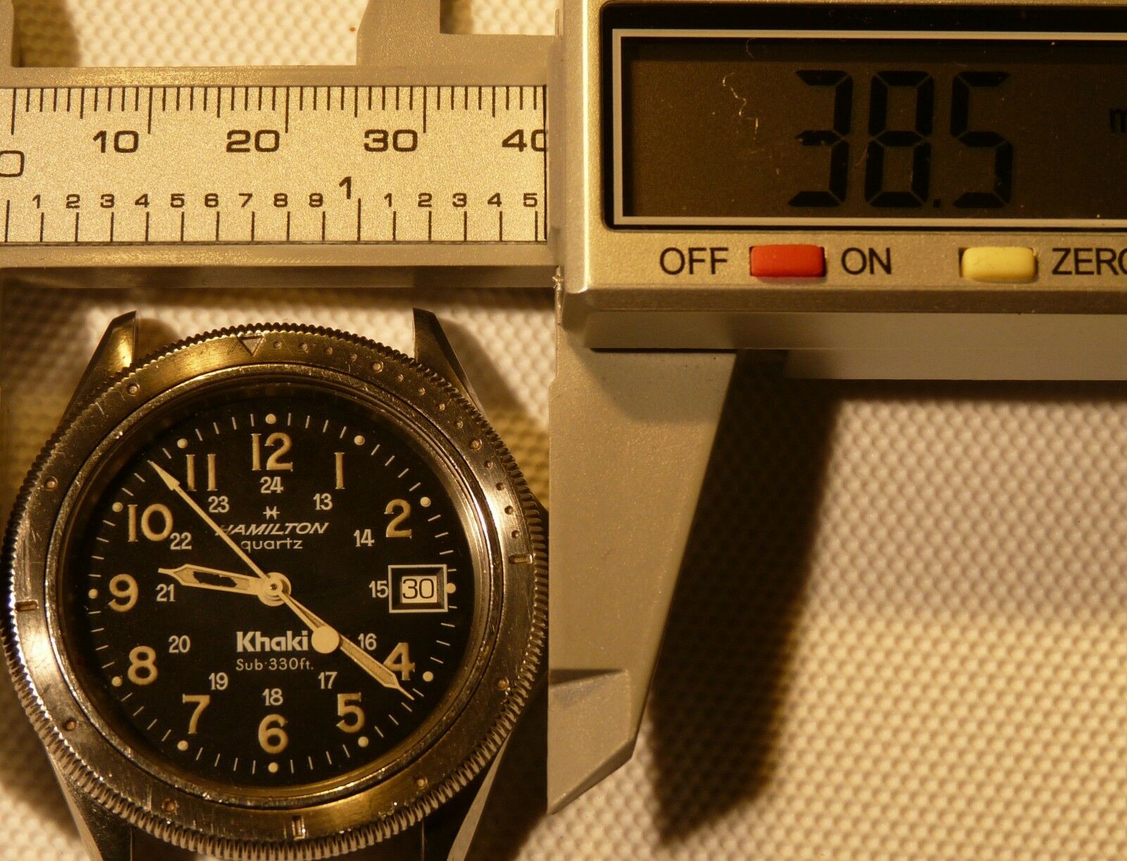 Hamilton Khaki Quartz Sub 330 with box | WatchCharts Marketplace