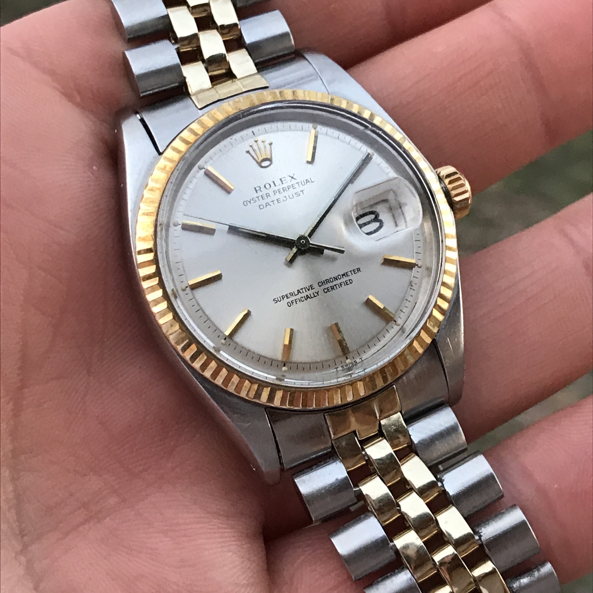 Wts 1967 68 Rolex 1601 Two Tone World S Cheapest Datejust Watchcharts