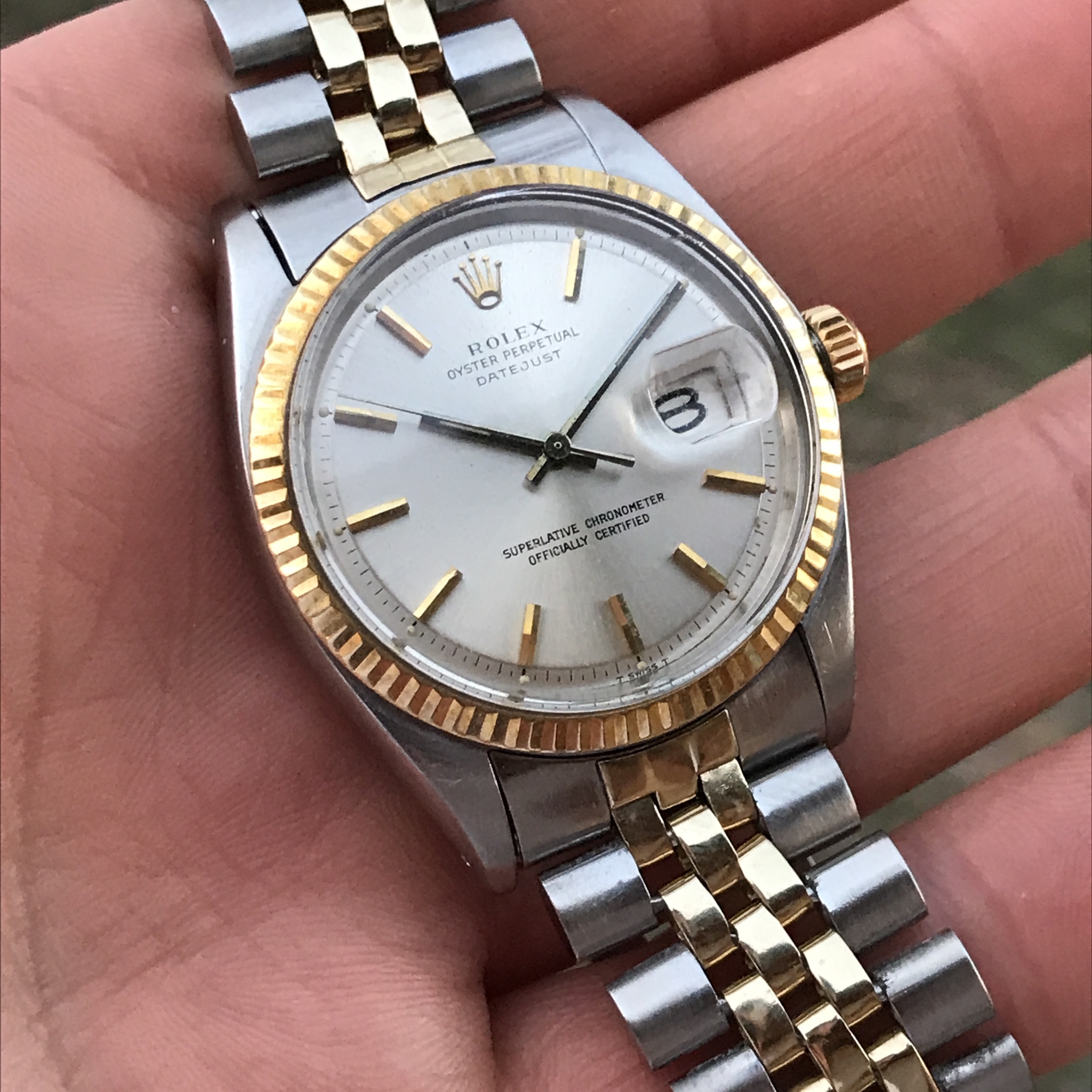 rolex 1601 two tone