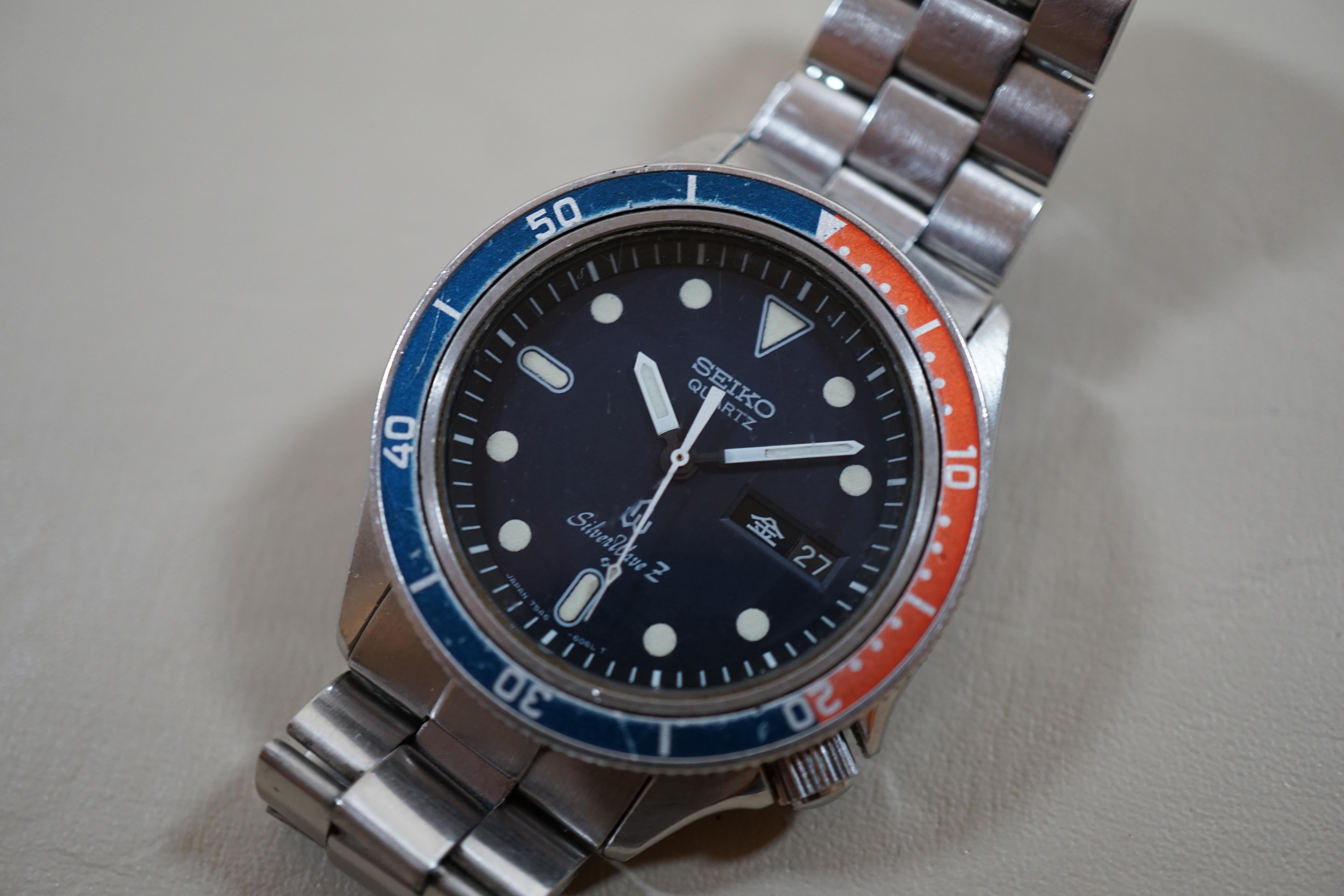 WTS] Vintage 1978 Seiko 7546-606A SilverWave Z Pepsi JDM Quartz