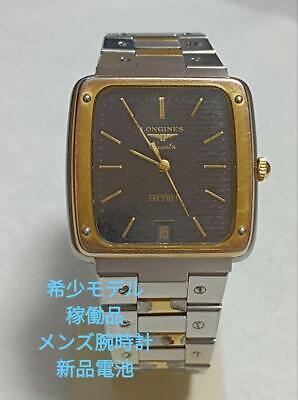 Longines Ferrari Watch Rectangle Black Date Made Men's Vintage