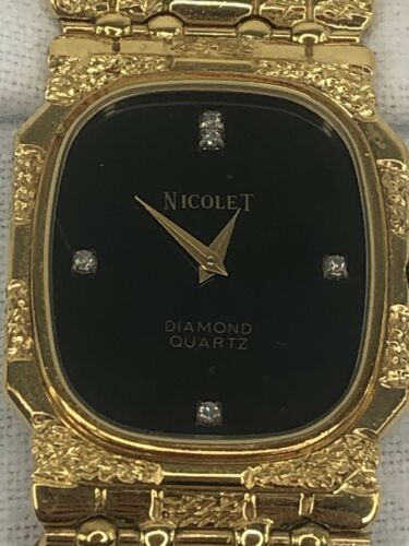 Nicolet diamond 2025 quartz watch