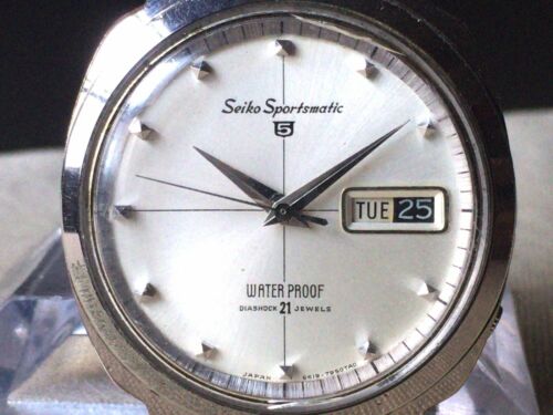 Vintage SEIKO Automatic Watch/ SPORTSMATIC 6619-7990 21J STP 1964