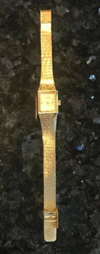 Vintage 14k GE 3676 Longines Womens Watch WIND UP WORKS GOLD COLOR