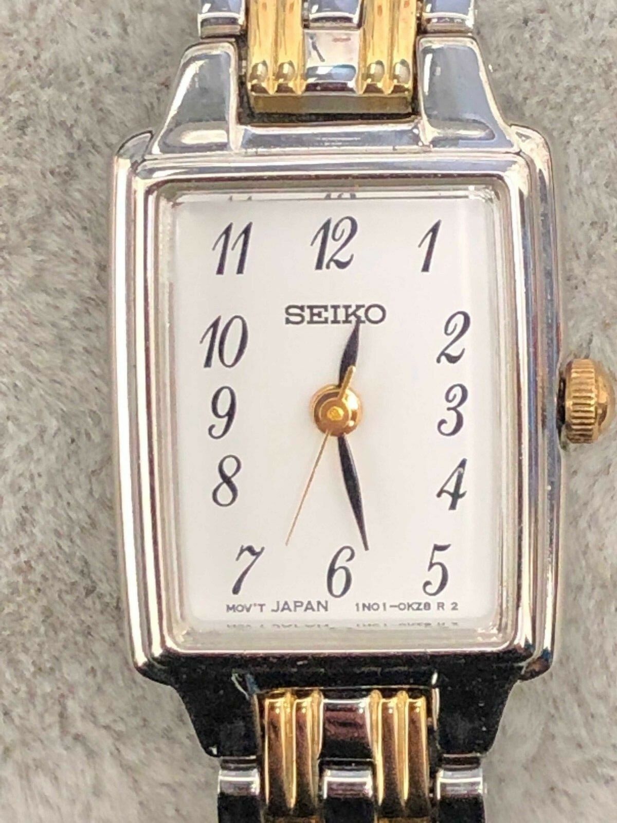 Seiko Women s Two Tone Stainless Steel Petite White Dial Quartz