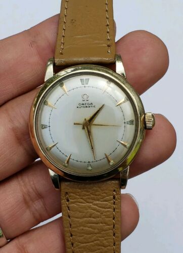 Vintage Omega 1950 Automatic Bumper Cal. 351 Ref 6232 14k gold