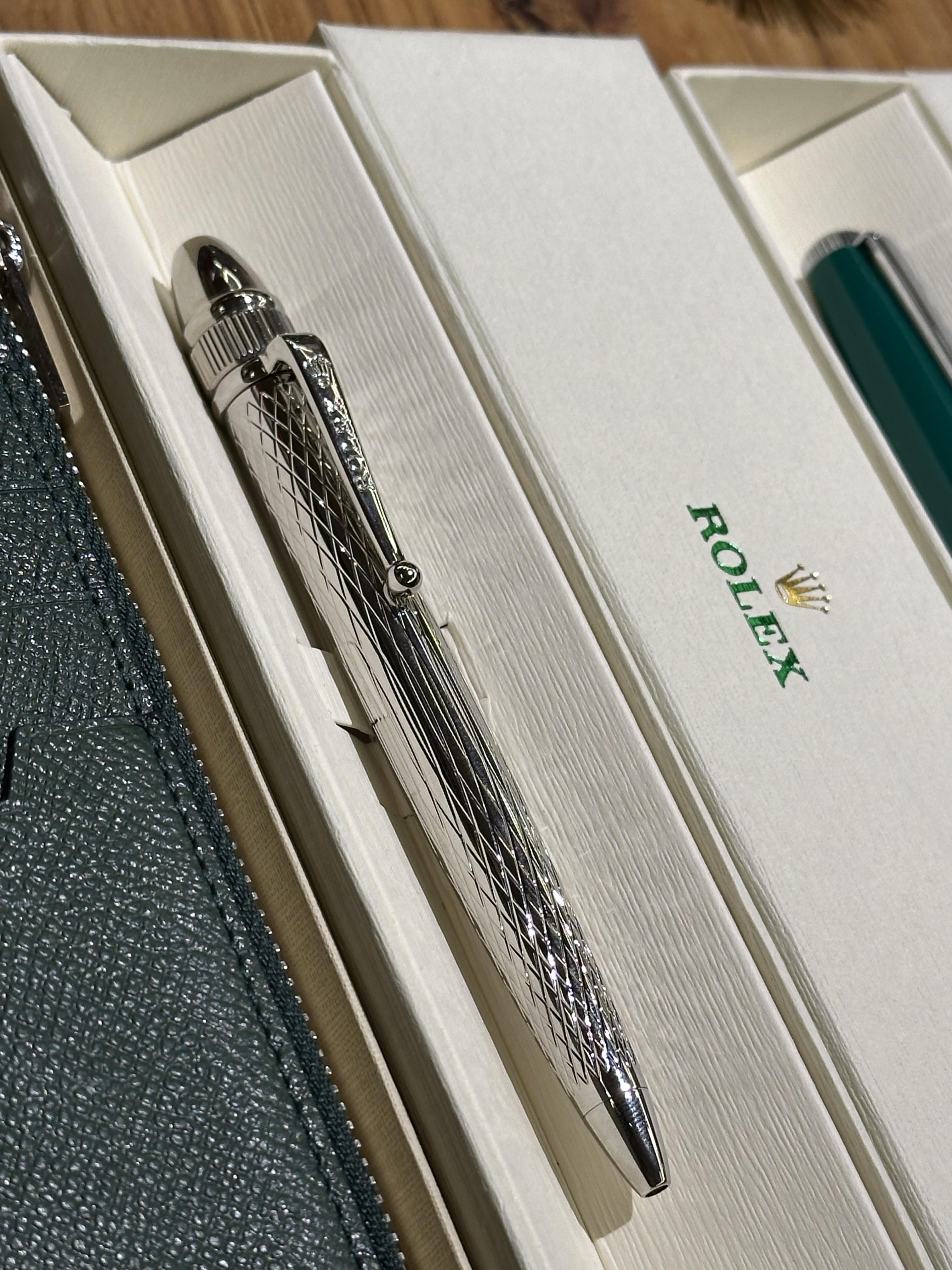 Rolex pen hot sale silver price