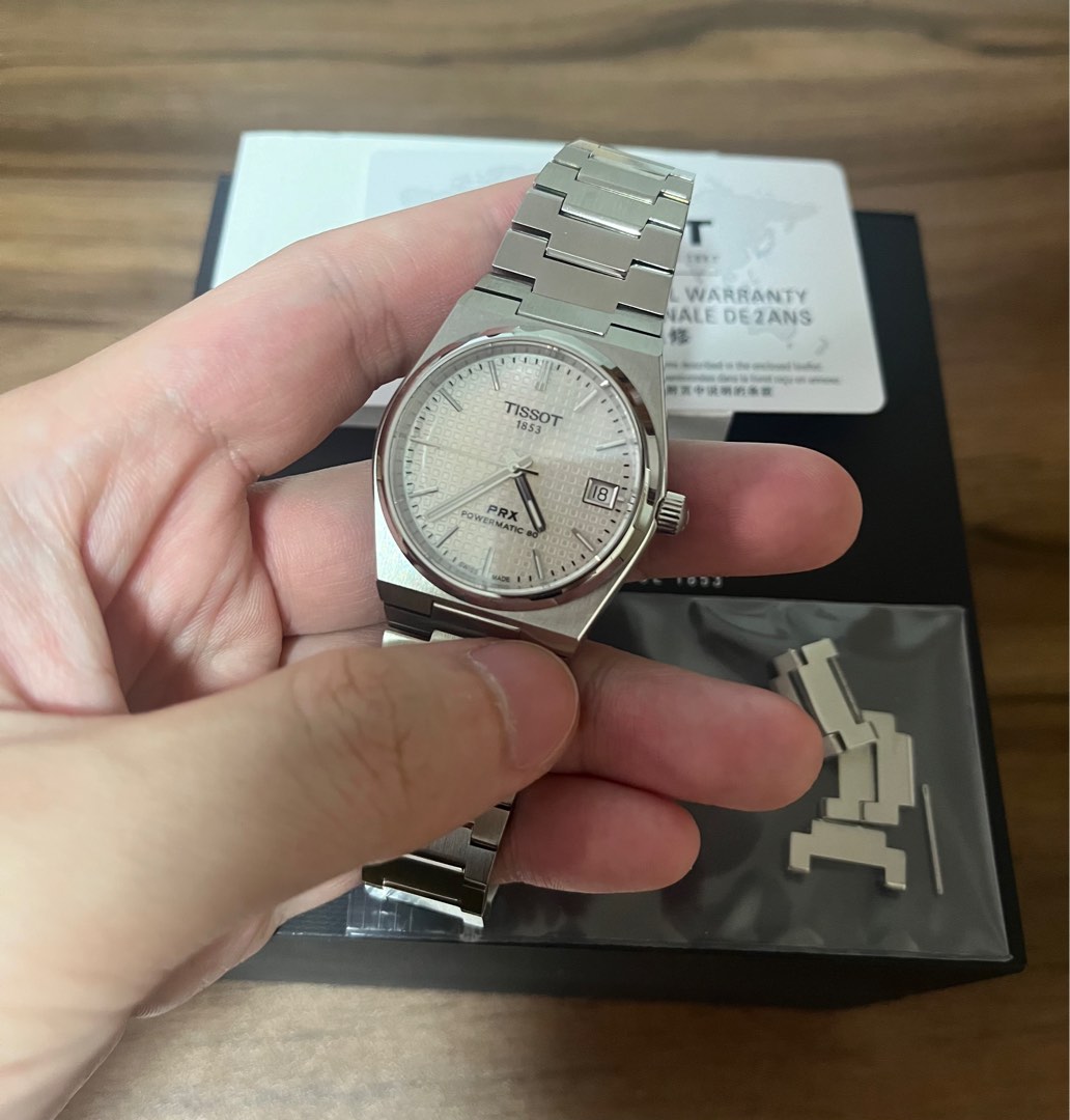 TISSOT PRX 35MM MOP WHITE MOTHER OF PEARL | WatchCharts Marketplace