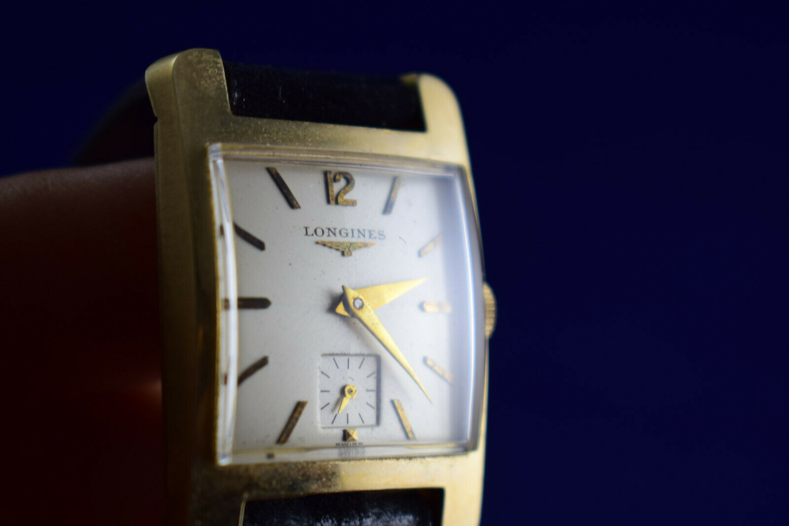 1952 LONGINES President Coolidge Mens 14K Gold Watch Allied