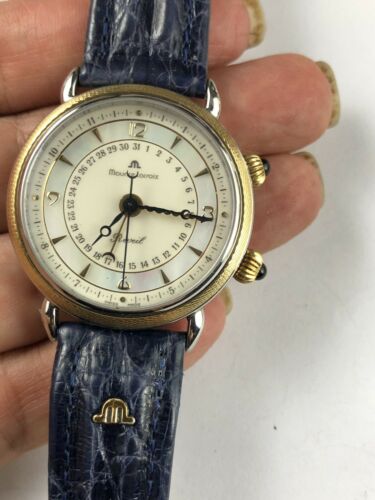 Authentic Maurice Lacroix 63511 Masterpiece Reveil Alarm Men s