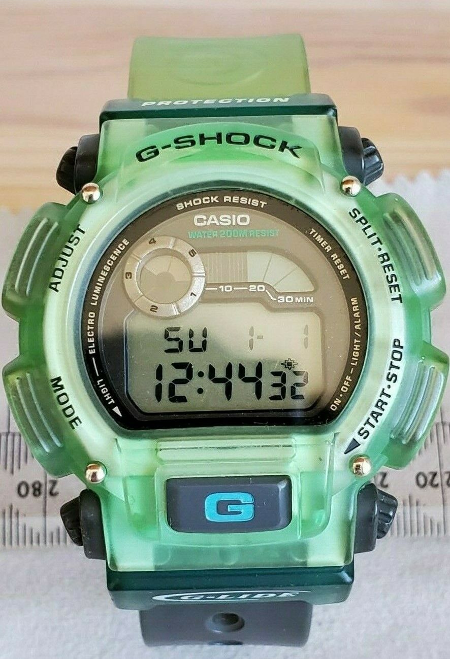 Vintage Casio G-Shock DW-9000 G-Lide Module 1627 Wrist Watch