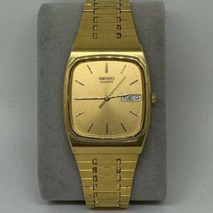 Vintage Seiko Quartz Unisex Gold Tone Watch Square | WatchCharts