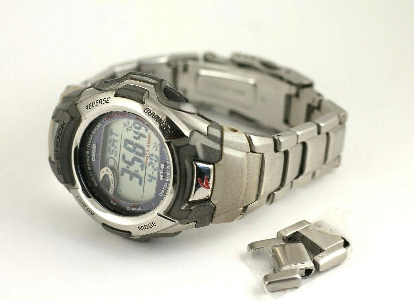 Casio Men s G Shock MTGM900DA 8CR Tough Solar Atomic Stainless Steel Sport Watch WatchCharts