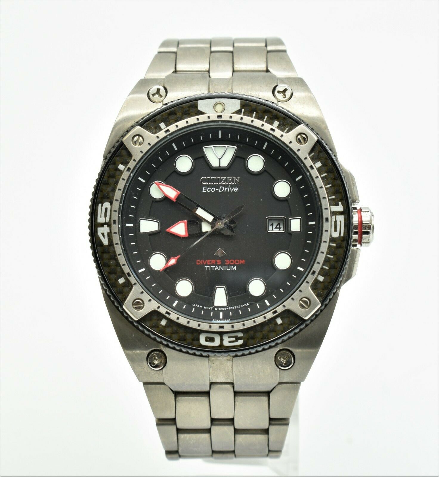 Citizen Eco Drive Promaster Carbon Divers 300m Titanium E168 Mens Watch WatchCharts Marketplace