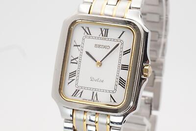Seiko Dolce 5E30-5A40 Quartz Analog White Dial Working Unisex