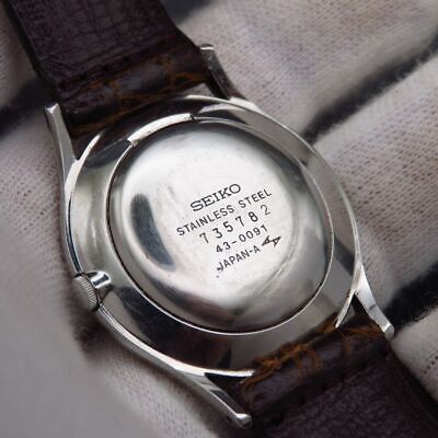 SEIKO Chariot Watch Roman Vintage Working 43-0091 From Japan