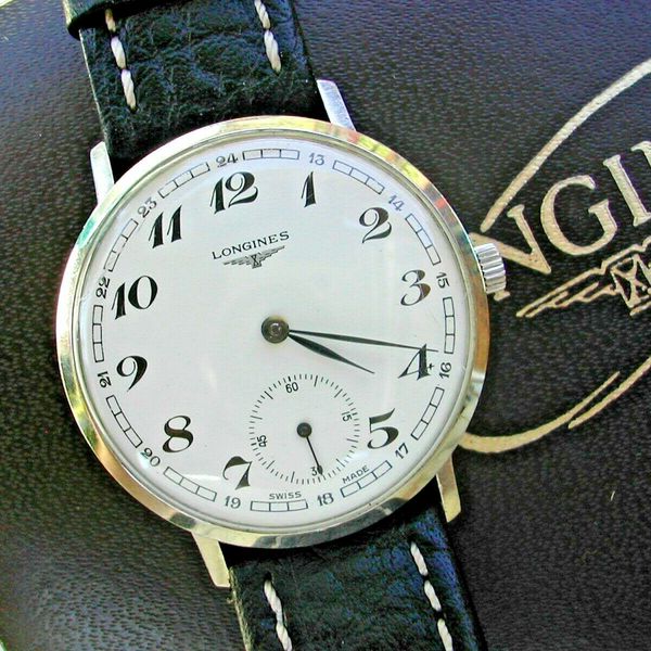 LONGINES STEEL GENT'S 1972 WITH BOX AND PAPERS. SERVICED CALIBER 6922 ...